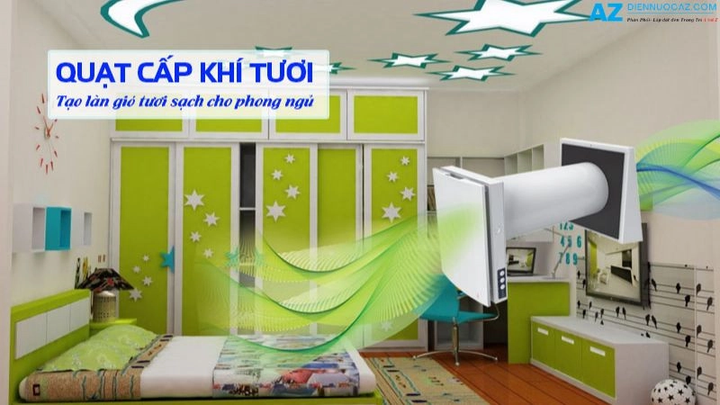 Cấp khí tươi cho phòng ngủ