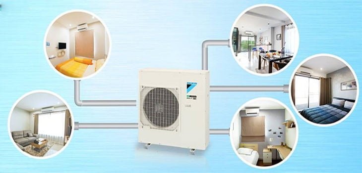 điều hòa âm trần daikin multi