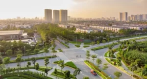 Lắp đèn led cây xanh tại gamuda