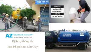 Hút bể phốt tại cầu giấy