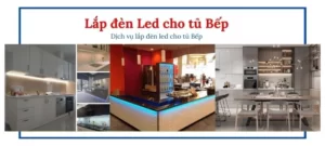 lắp đèn led tủ bếp