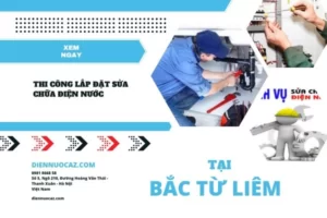 sửa chữa điện nước tại quận bắc từ liêm