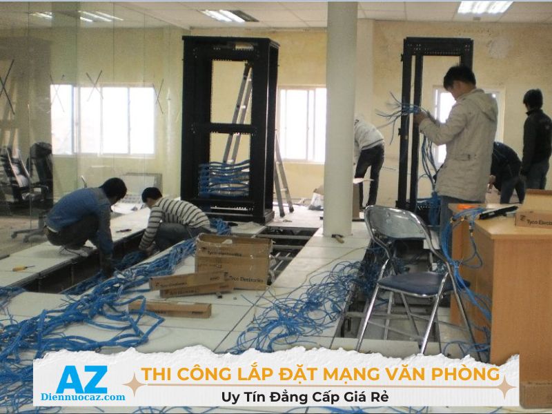 thi cong lap dat mang van phong